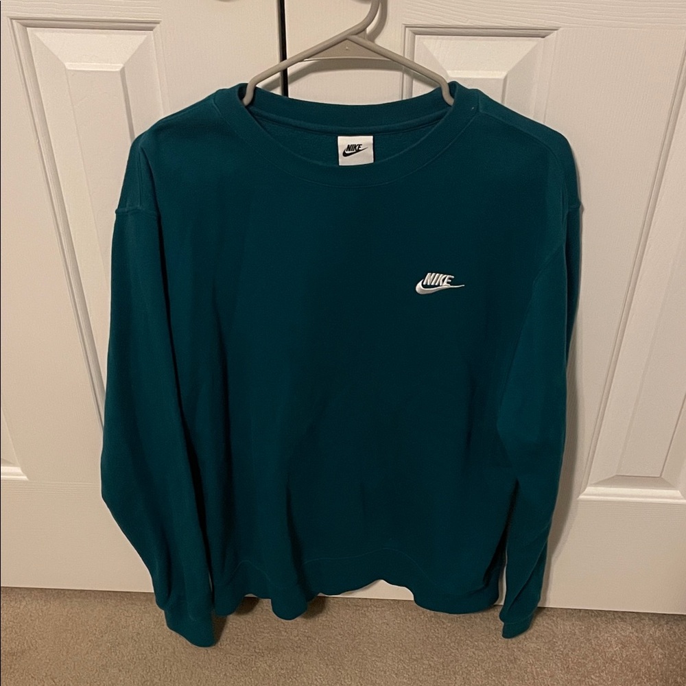 Nike Unisex Teal Sweatshirt Large (Like New)